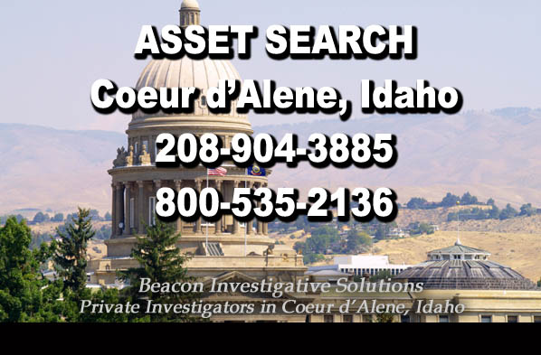 CoeurdAlene Idaho Asset Search